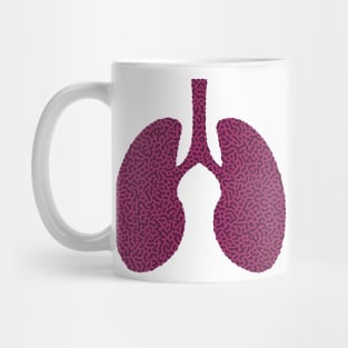 Turing Pattern Lungs (Purple Pink) Mug